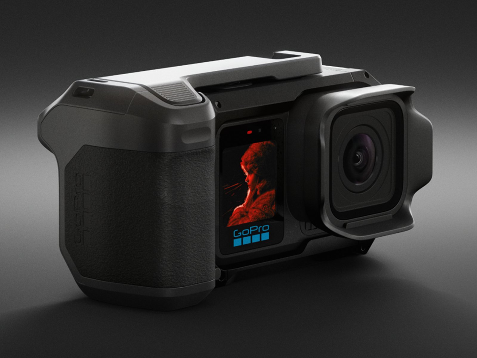 A close-up of GoPro's new action camera, showcasing its 1-inch sensor and sleek design, perfect for capturing stunning images in the UK