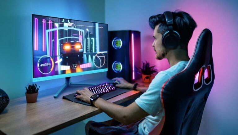 The Philips Evnia 27M2N5201P gaming monitor features a 27-inch IPS display with a 260Hz refresh rate, 1ms GtG response time, and HDR10 support, providing an immersive gaming experience for UK gamers. With its sleek design and affordable price, it's an ideal choice for those seeking a high-quality gaming monitor. The monitor's IPS panel offers wide viewing angles and accurate colour reproduction, making it suitable for gaming and everyday use in the UK.