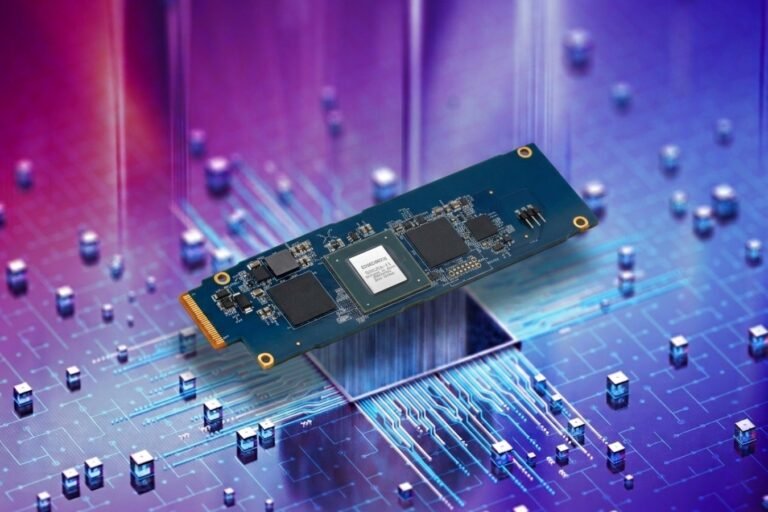 Unigen Amaretti AI module, a small but powerful M.2-compatible module with 60 TOPS and 32 GB memory, perfect for AI solutions in the UK