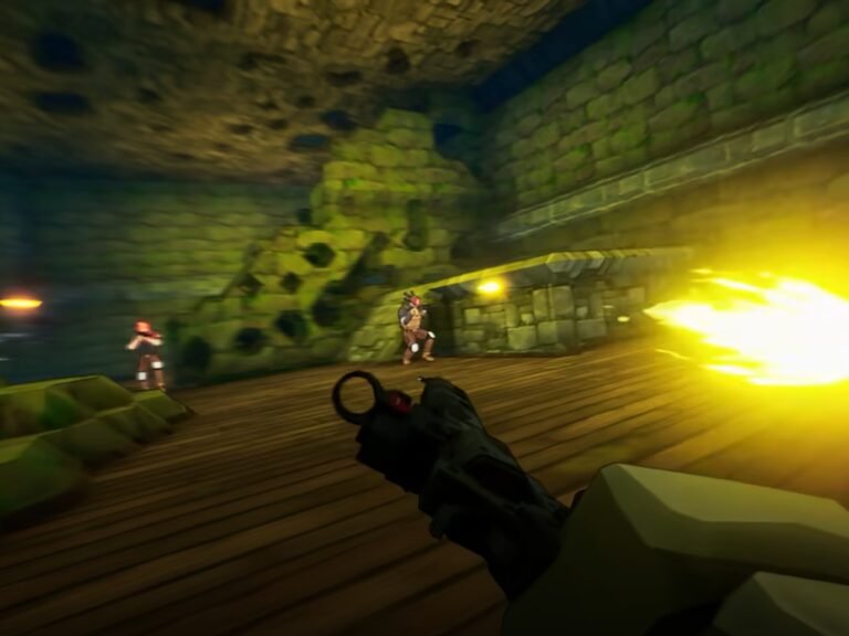 Echo Point Nova gameplay screenshot with a spaceship flying through a colourful, vibrant galaxy, showcasing the game's stunning visuals and action-packed sequences, a perfect representation of the UK's love for fast-paced shooter games