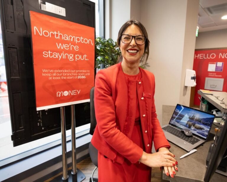 bank branch on uk high street