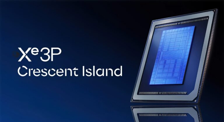 Intel Xe3P Crescent Island discrete GPU for AI and workstation applications, featuring advanced graphics architecture and exceptional performance, in the UK