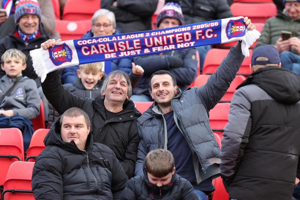 Carlisle United fans at Gateshead game