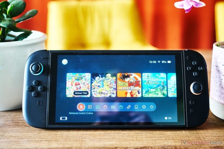 The Nintendo Switch 2 Home console, with its sleek design and vibrant colour scheme, offers a unique gaming experience in the UK, with a focus on performance and affordability, despite the ongoing DRAM crisis