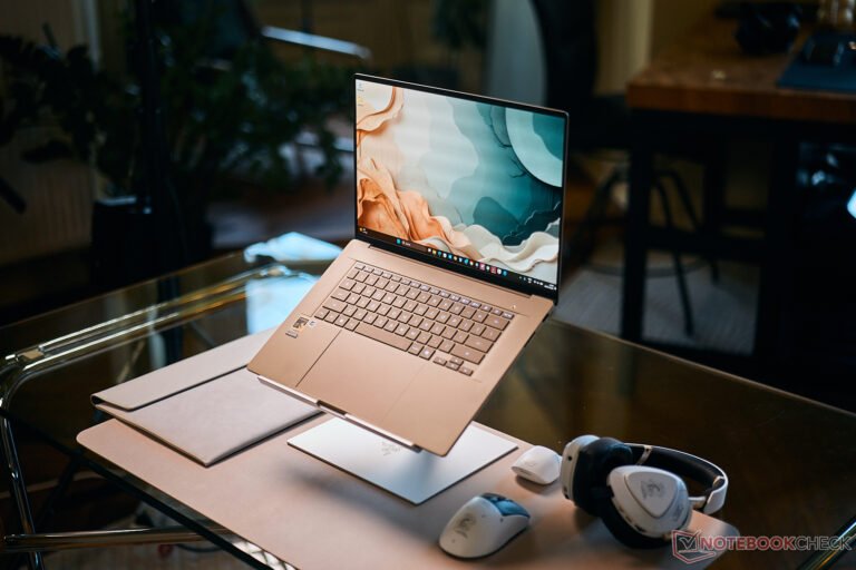 The Asus Zenbook A16 features a stunning OLED screen and sleek design, making it a top choice for UK users who demand a powerful and portable laptop with a vibrant colour display