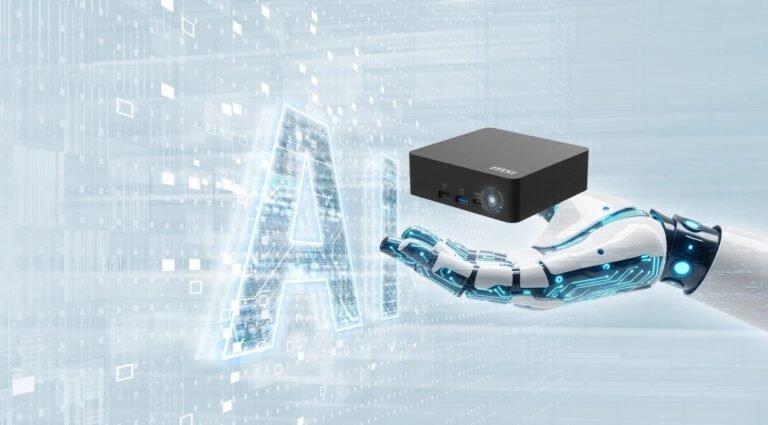 The MSI Cubi NUC AI+ 3MG ultra-compact mini PC, featuring a powerful Intel Panther Lake chip and sleek design, perfect for use in the UK with a focus on compact and energy-efficient technology