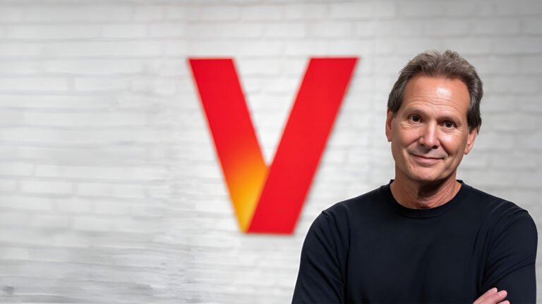 Verizon CEO Dan Schulman speaking at the Semafor World Economy conference, highlighting the importance of customer experience in the UK telecoms market, with a focus on treating customers like people, not accounts, to drive business success and growth