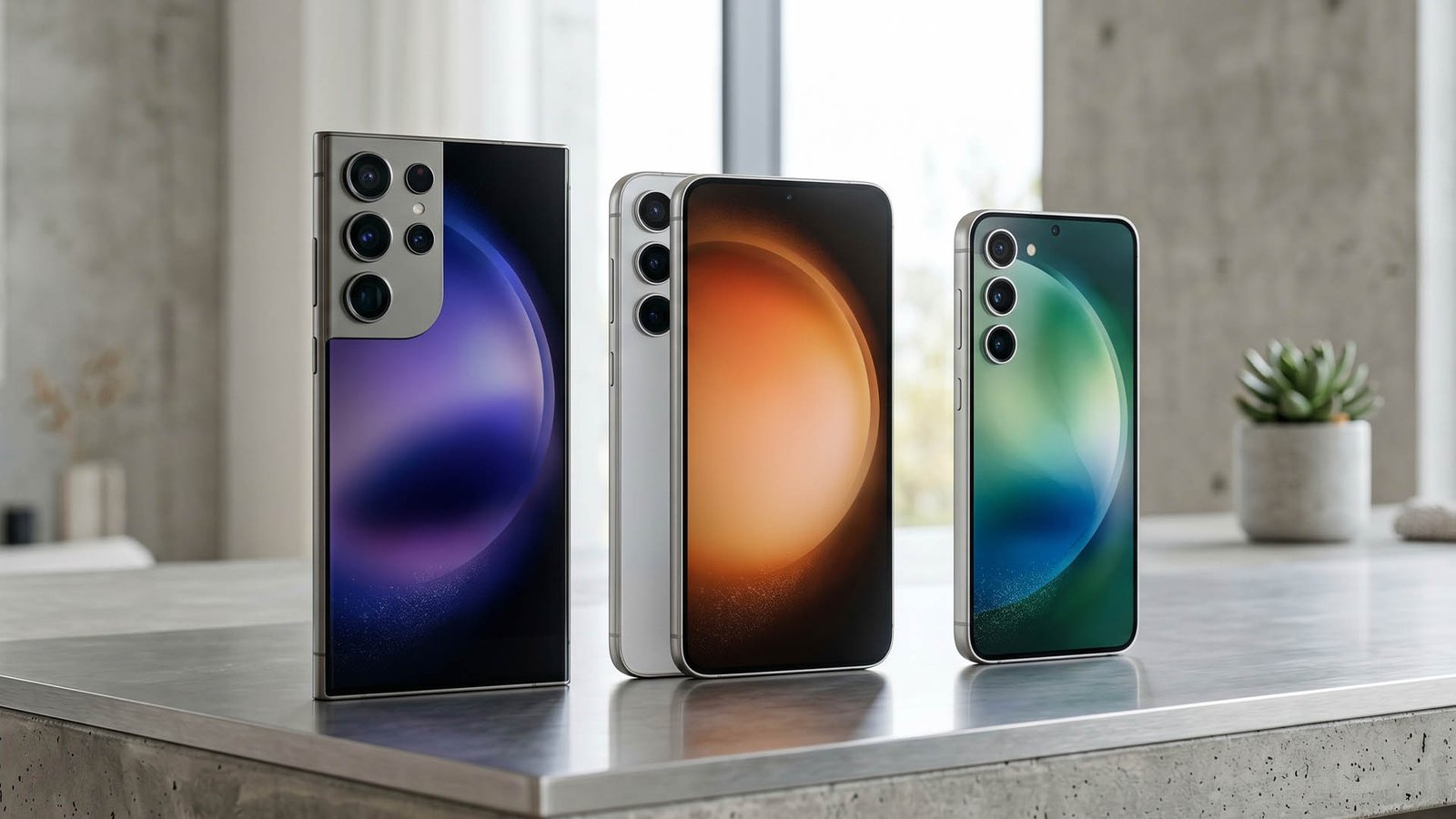 The new Samsung Galaxy S27, featuring a large touchscreen display and sleek design, with a focus on enhanced storage and performance, perfect for the UK smartphone user