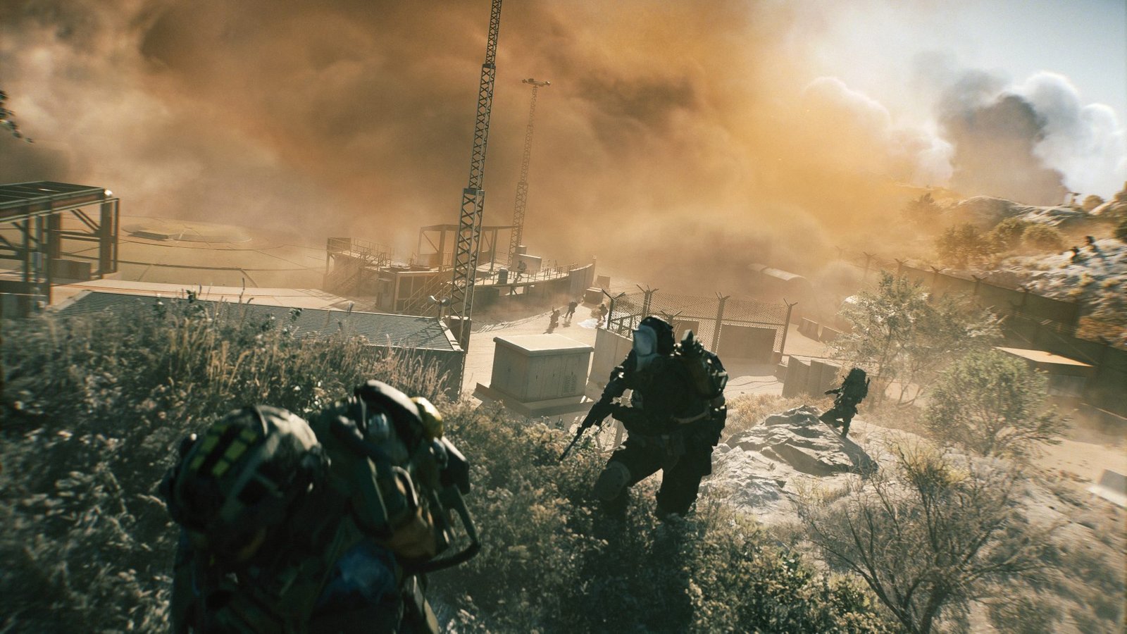 A group of game developers working together, with a concerned expression on their faces, highlighting the impact of mass layoffs on the UK gaming industry