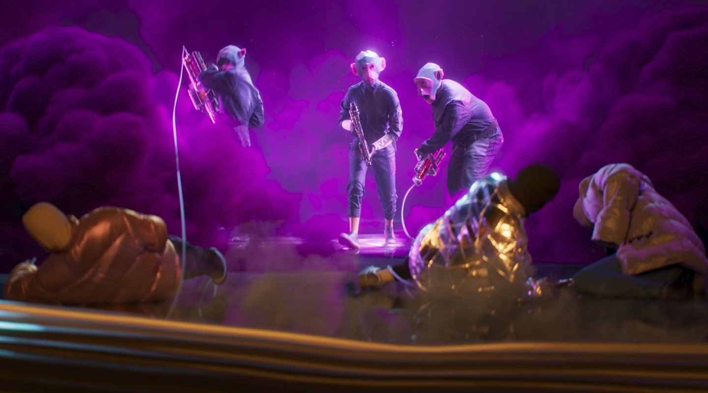 A group of gamers in the UK playing an extraction shooter game, with a focus on strategy and teamwork, highlighting the popularity of the genre in the UK, with Fairgames being a new contender in the market