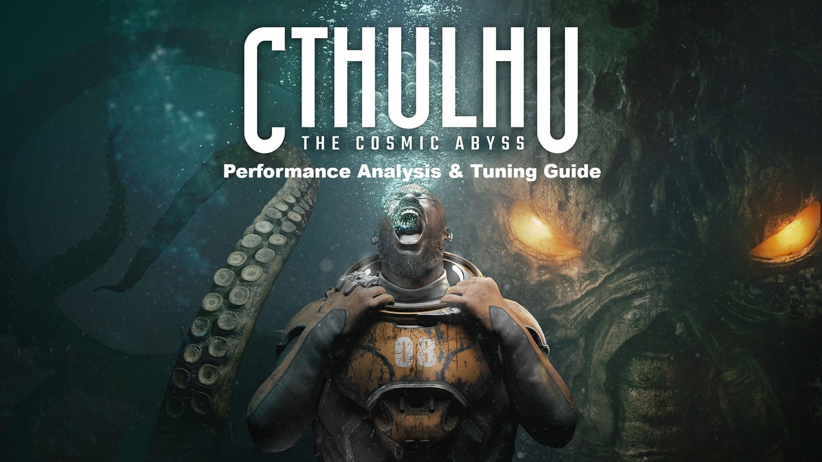 A screenshot of Cthulhu: The Cosmic Abyss in action, showcasing the game's stunning visuals and immersive gameplay, with a focus on UK gaming and PC performance optimisation