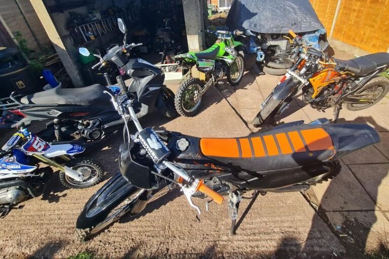 Stolen motorbikes recovered in Tamworth, a significant haul of vehicles seized by the police, highlighting their efforts in crime prevention and law enforcement, with a focus on stolen motorbikes