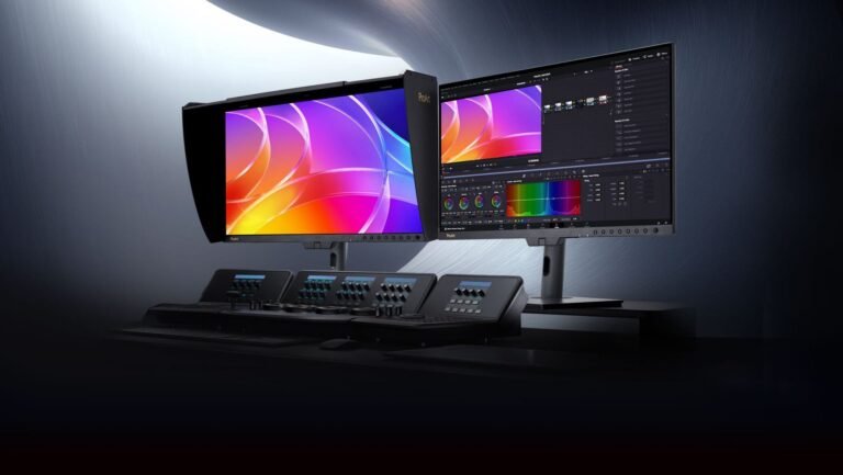 The ASUS ProArt PA32USD 4K QD-OLED monitor features a stunning 32-inch display with vibrant colours and an immersive viewing experience, perfect for graphic designers, video editors, and photographers in the UK, with a 4K HDR QD-OLED panel and 1000 nits of peak brightness