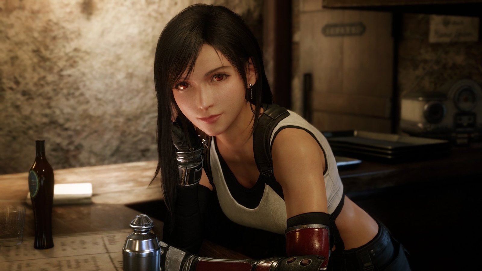 Tifa Lockhart in Street Fighter 6, a fighting game developed by CAPCOM, featuring the iconic Final Fantasy VII character in a new and exciting gameplay environment, with a mix of martial arts and special moves, set to revolutionise the UK gaming scene