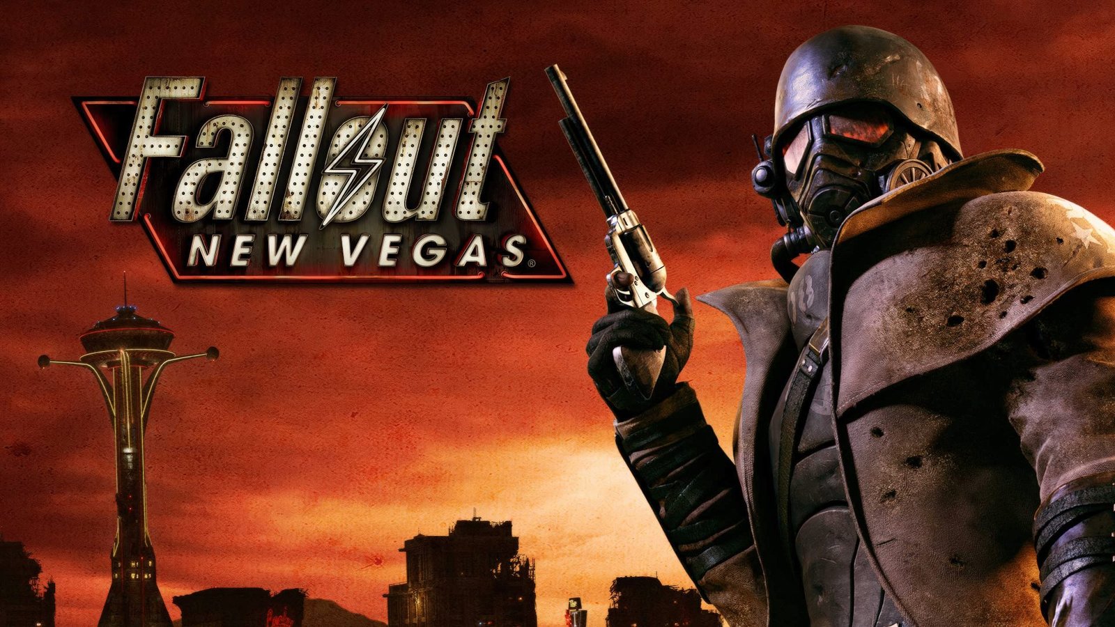 Fallout: New Vegas gameplay screenshot, featuring the game's unique blend of exploration and combat, set in a post-apocalyptic world, with a mix of colour and gritty realism, showcasing the game's engaging behaviour and immersive storyline