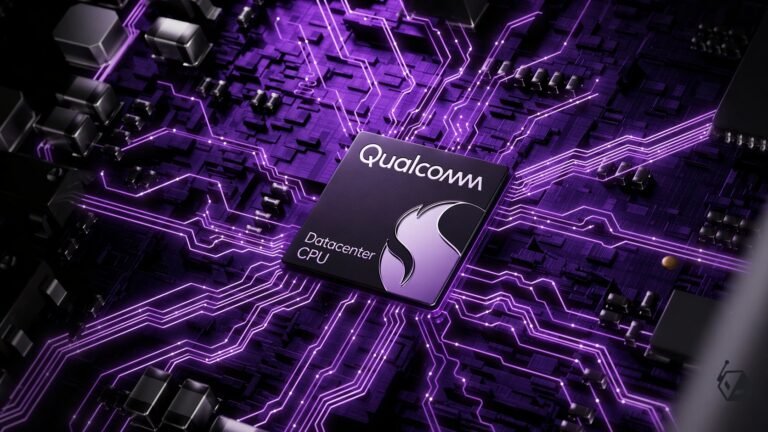 Qualcomm's new datacentre CPU, based on the Arm architecture, is set to power agentic AI growth in the UK, with a focus on high-performance and low-power consumption, featuring a complex circuit board with multiple cores and a heat sink