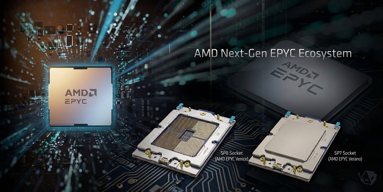 AMD's new EPYC Venice and Verano CPUs, featuring SP7 and SP8 sockets, offer enhanced compute density and performance, ideal for demanding applications in the UK, with a focus on cloud computing, artificial intelligence, and data-intensive tasks
