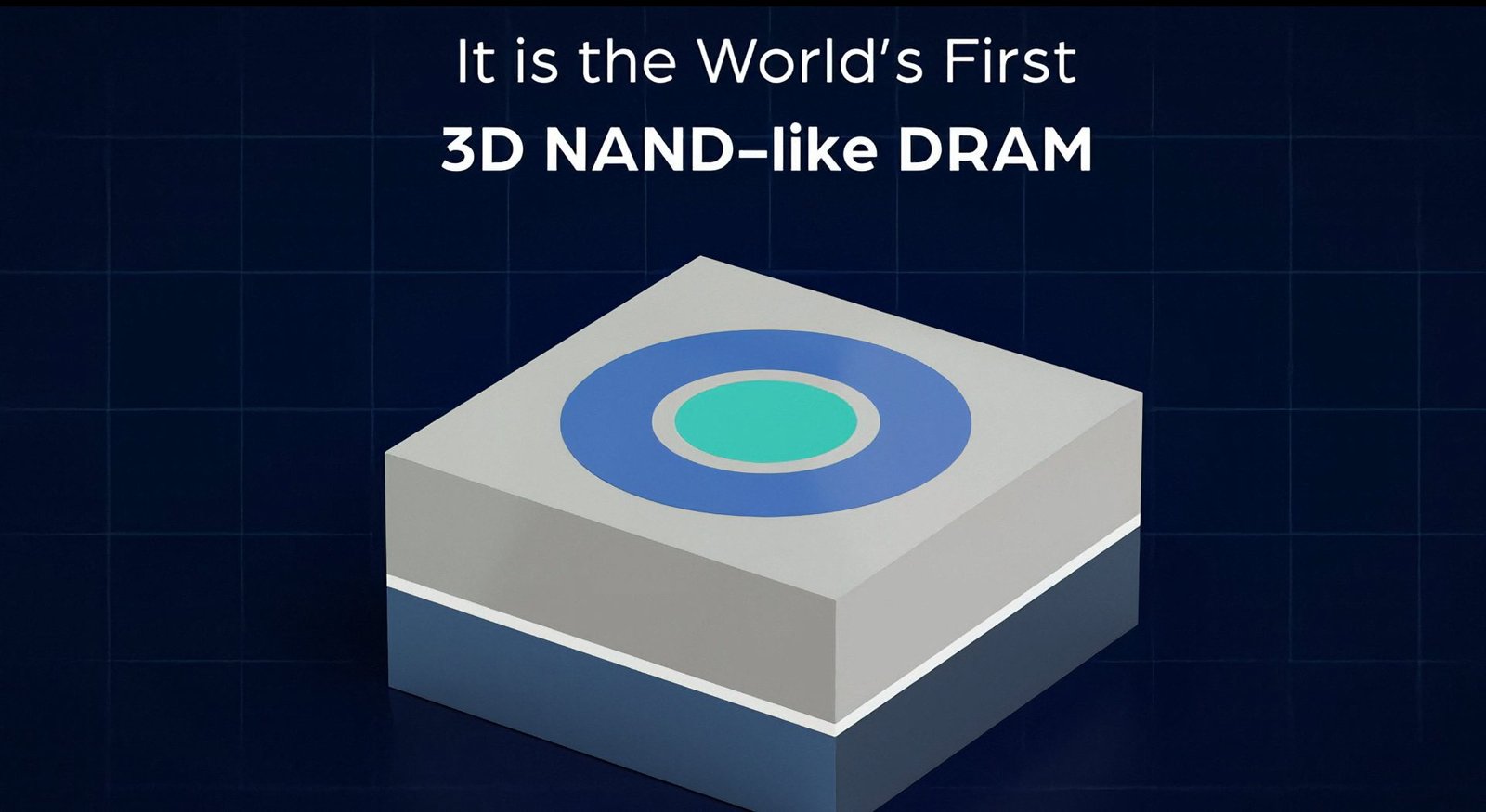 A 3D representation of a DRAM chip, with a UK flag in the background, symbolising the country's role in the development of 3D X-DRAM, a technology that combines the benefits of DRAM and NAND-like structures to provide higher densities for AI applications