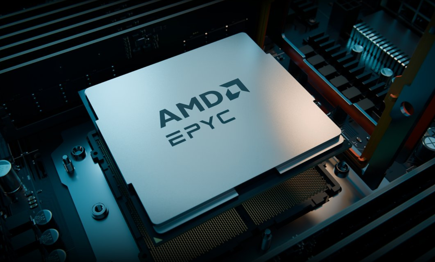 AMD EPYC 8005 Sorano processor, featuring 84 Zen 5 cores and 384 MB of L3 Cache, designed for high-performance data center applications in the UK, with a focus on low power consumption and small footprint