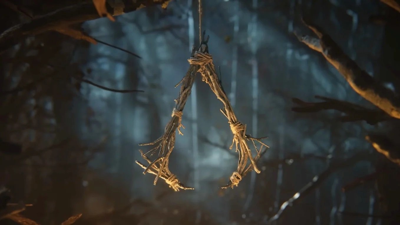 Assassin's Creed Hexe gameplay screenshot, showcasing the game's dark and mysterious atmosphere, with a focus on the primary keyword, Assassin's Creed Hexe, and the UK gaming market, highlighting the game's unique blend of action and adventure