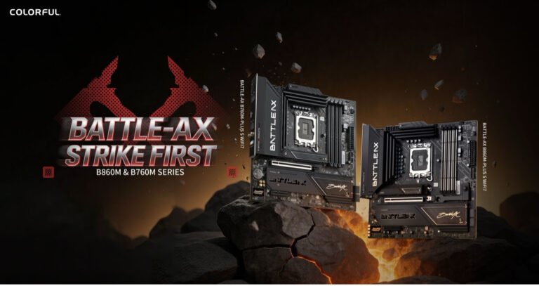 Colorful Battle-AX motherboards with WiFi 7 and PCIe Gen 5.0 support, designed for UK gamers and enthusiasts, featuring the LGA 1851 and LGA 1700 sockets for Intel processors, providing a cost-effective solution for upgrading systems