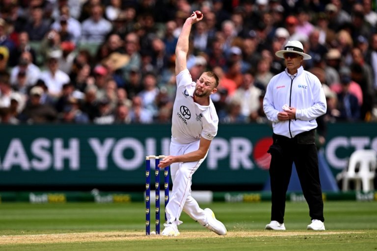 Gus Atkinson injured during Ashes Test