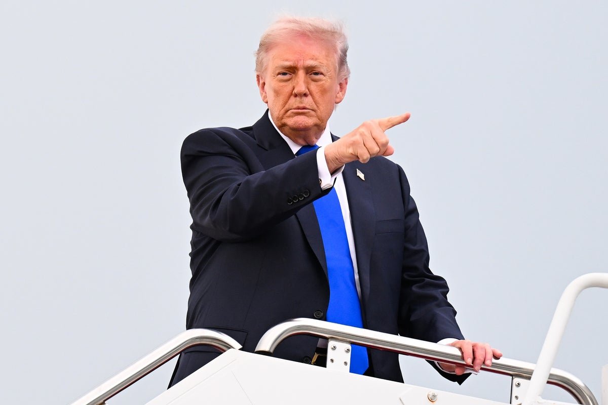 A photo of Donald Trump with a plate of nachos, symbolising his new Wall Street nickname, with a cityscape in the background, representing the financial sector