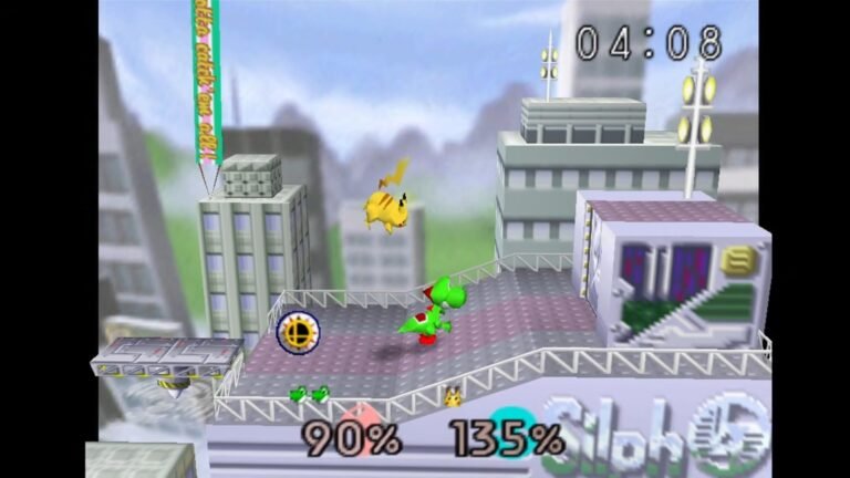 The iconic Super Smash Bros logo, symbolising the ultimate gaming experience, with a native PC port that showcases the power of AI in game development, available in the UK