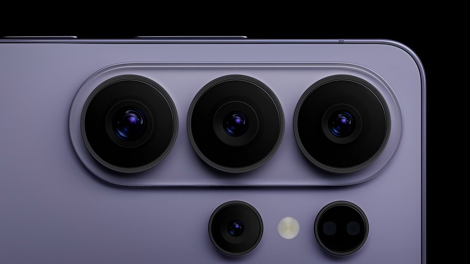 A close-up of the iPhone 18 Pro's variable aperture camera, with a blurred background of a UK cityscape, highlighting the device's advanced imaging capabilities