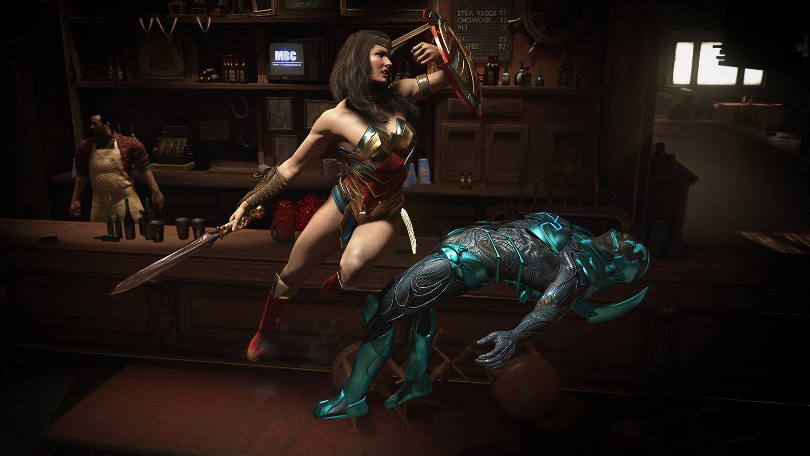 A group of DC superheroes standing together, with a cityscape in the background. The colour and vibrancy of the DC Universe are on full display, with iconic characters and locations providing a rich backdrop for gameplay and storytelling. The image showcases the potential for a new DC fighters game, with a mix of action, adventure, and excitement. The UK gaming community is eagerly awaiting more information about the potential new game, with many speculating about what it could mean for the future of the Injustice series.