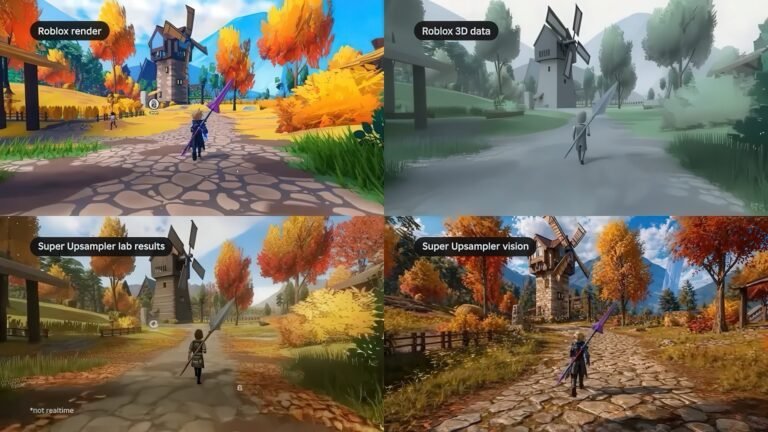 Roblox Reality screenshot showcasing photorealistic models and immersive gameplay, with a focus on AI-powered technology and UK gaming industry innovation