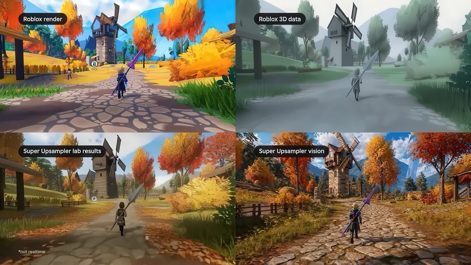Roblox Reality screenshot showcasing photorealistic models and immersive gameplay, with a focus on AI-powered technology and UK gaming industry innovation