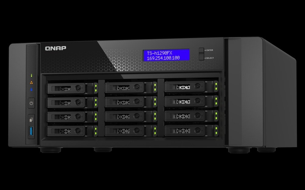 QNAP QAI-h1290FX Edge AI NAS with AMD EPYC and NVIDIA RTX PRO 6000 GPU, designed for LLM, RAG, and GenAI applications in the UK, with a compact design and low power consumption, making it perfect for edge deployments