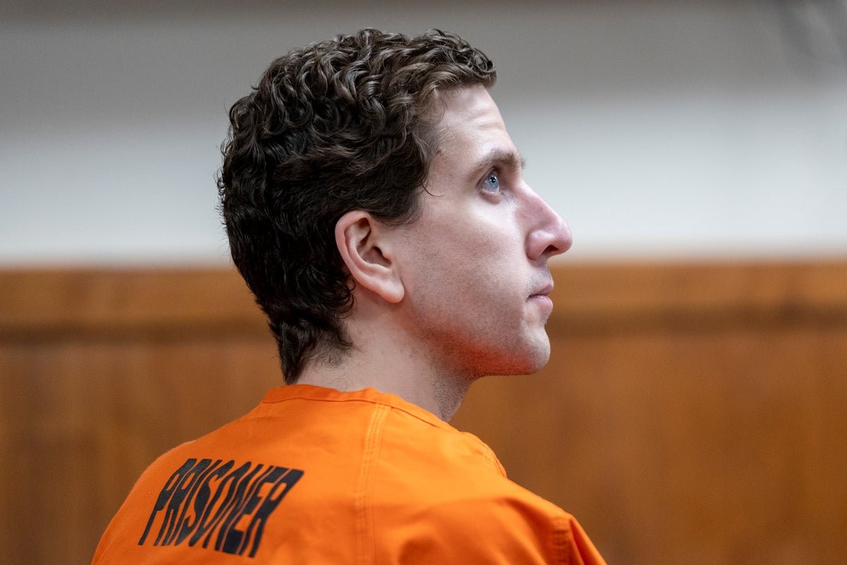 Bryan Kohberger's mother pictured with her son, amidst a backdrop of police investigation and murder allegations, with a primary focus on the true crime story