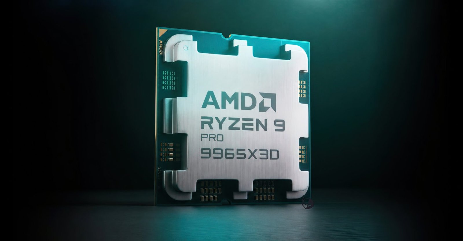AMD Ryzen 9 PRO 9965X3D CPU with 16 Zen 5 cores and 3D V-Cache technology, designed for UK professionals and content creators, offering advanced security and manageability features