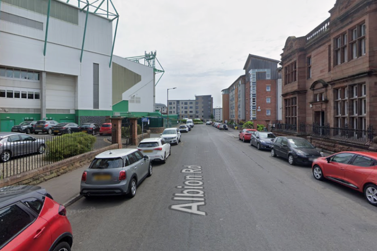 Edinburgh police near Hibs stadium
