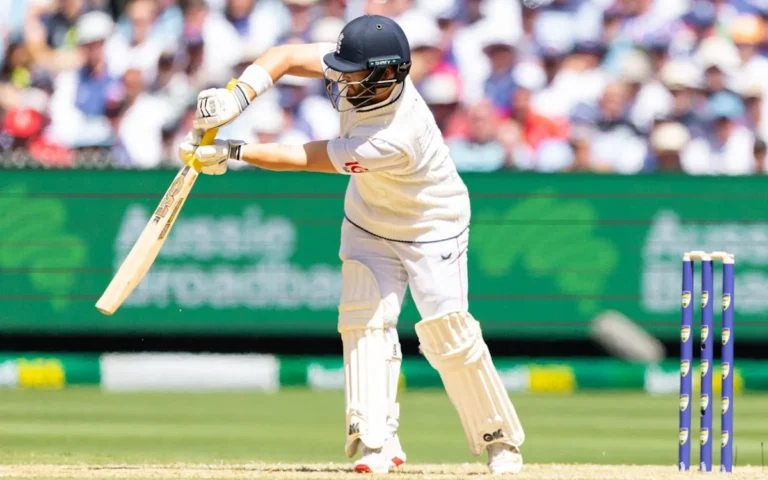 England cricket team in action during boxing day test