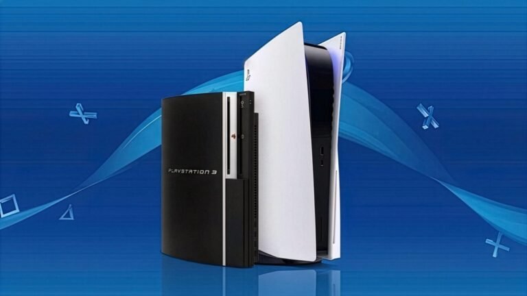 A PlayStation 5 console with a PS3 game running on the screen, demonstrating the console's ability to play classic games with minimal intervention, a feature that is highly sought after by gamers in the UK, and a testament to the power of community-driven efforts in the gaming industry
