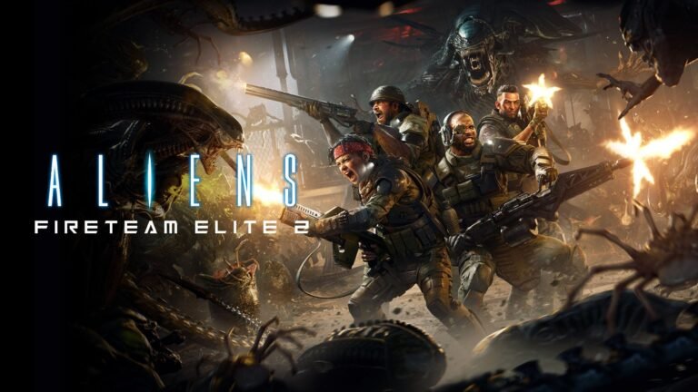 Aliens: Fireteam Elite 2 gameplay screenshot showing a player fighting against a group of Xenomorphs in a dark and eerie environment, with a focus on the game's improved graphics and gameplay mechanics, set to release in the UK in Summer 2026