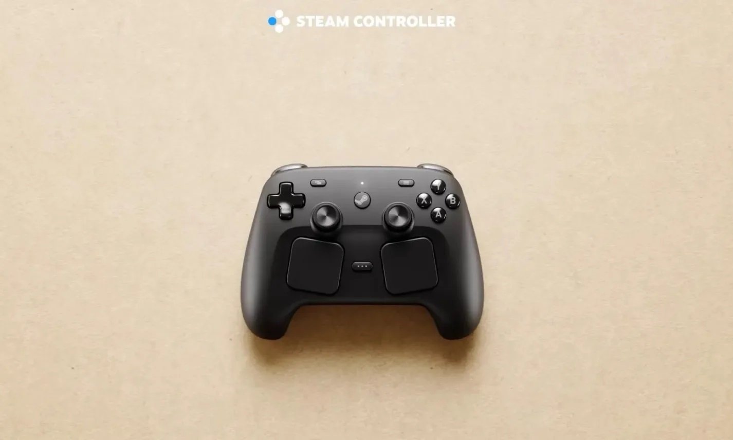 A photo of the Steam Controller, with a queue of people waiting to purchase it, highlighting the demand for the product and the need for a reservation system to combat scalpers