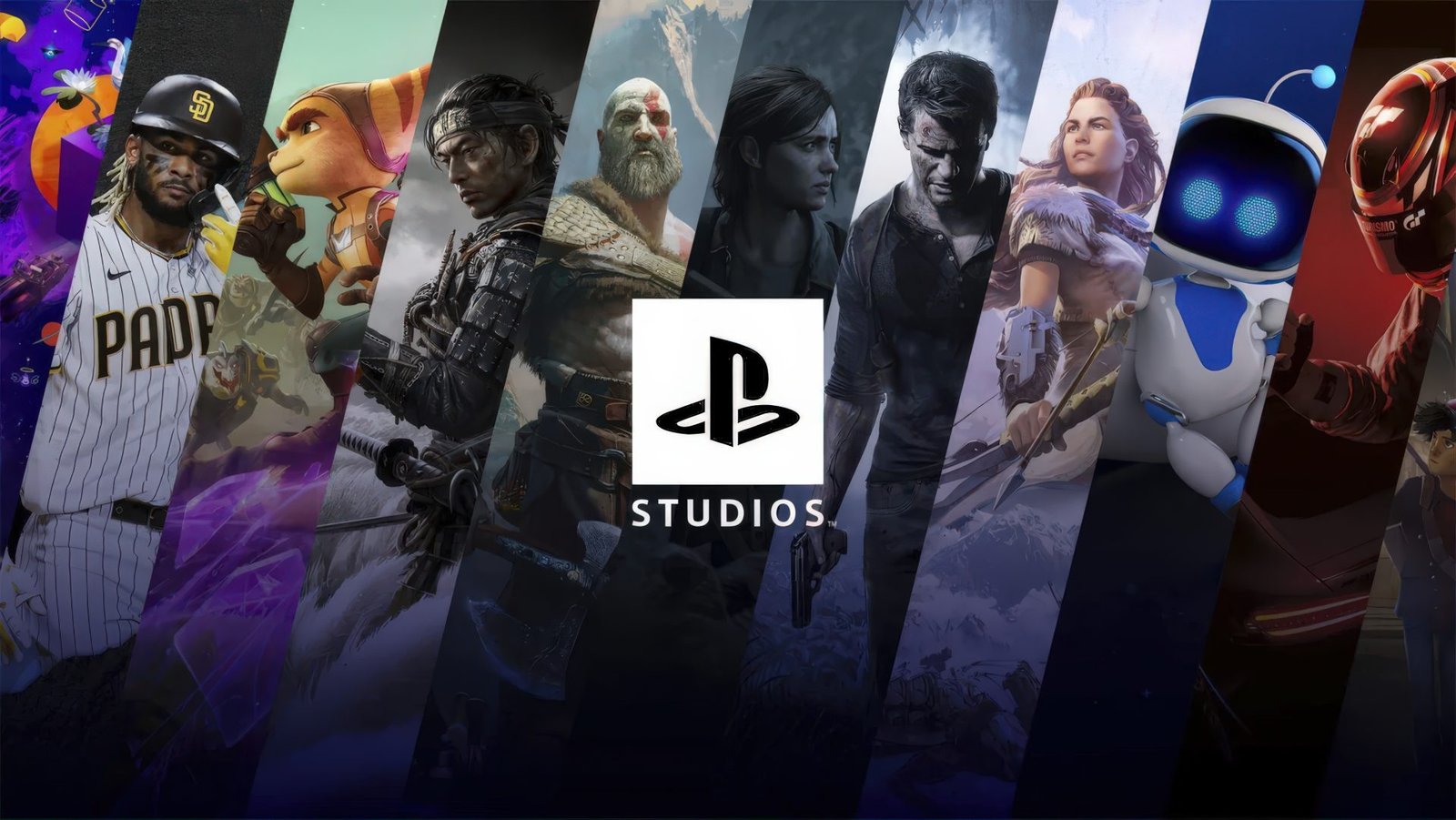 A group of developers working on a game, with a computer screen displaying AI-generated graphics and a cityscape in the background, showcasing the potential of AI in game development in the UK