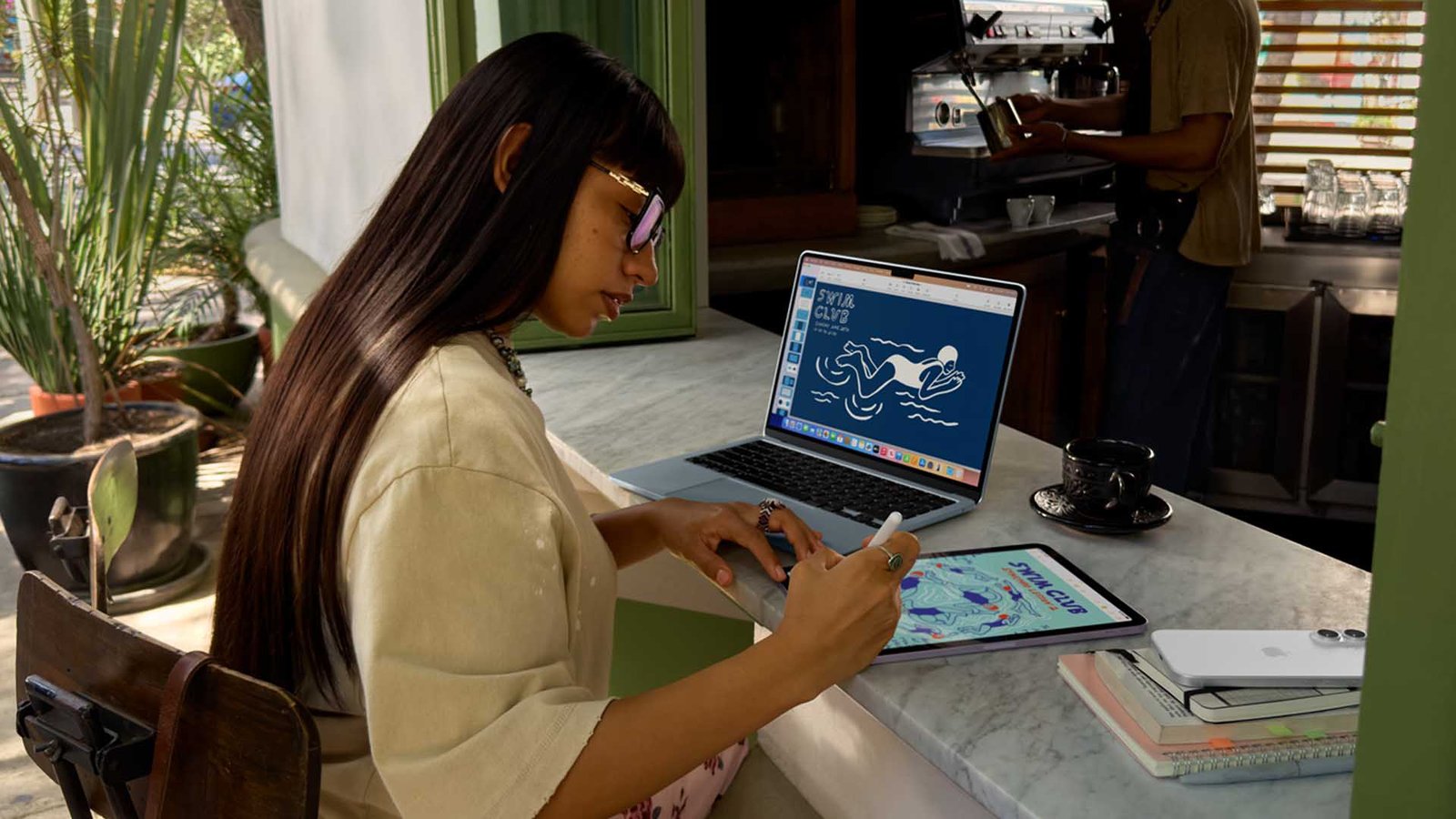 Apple Education Store logo with a UK student in the background, highlighting the importance of verification for discounts on Apple devices, such as Macs and iPads, for students and educators in the UK