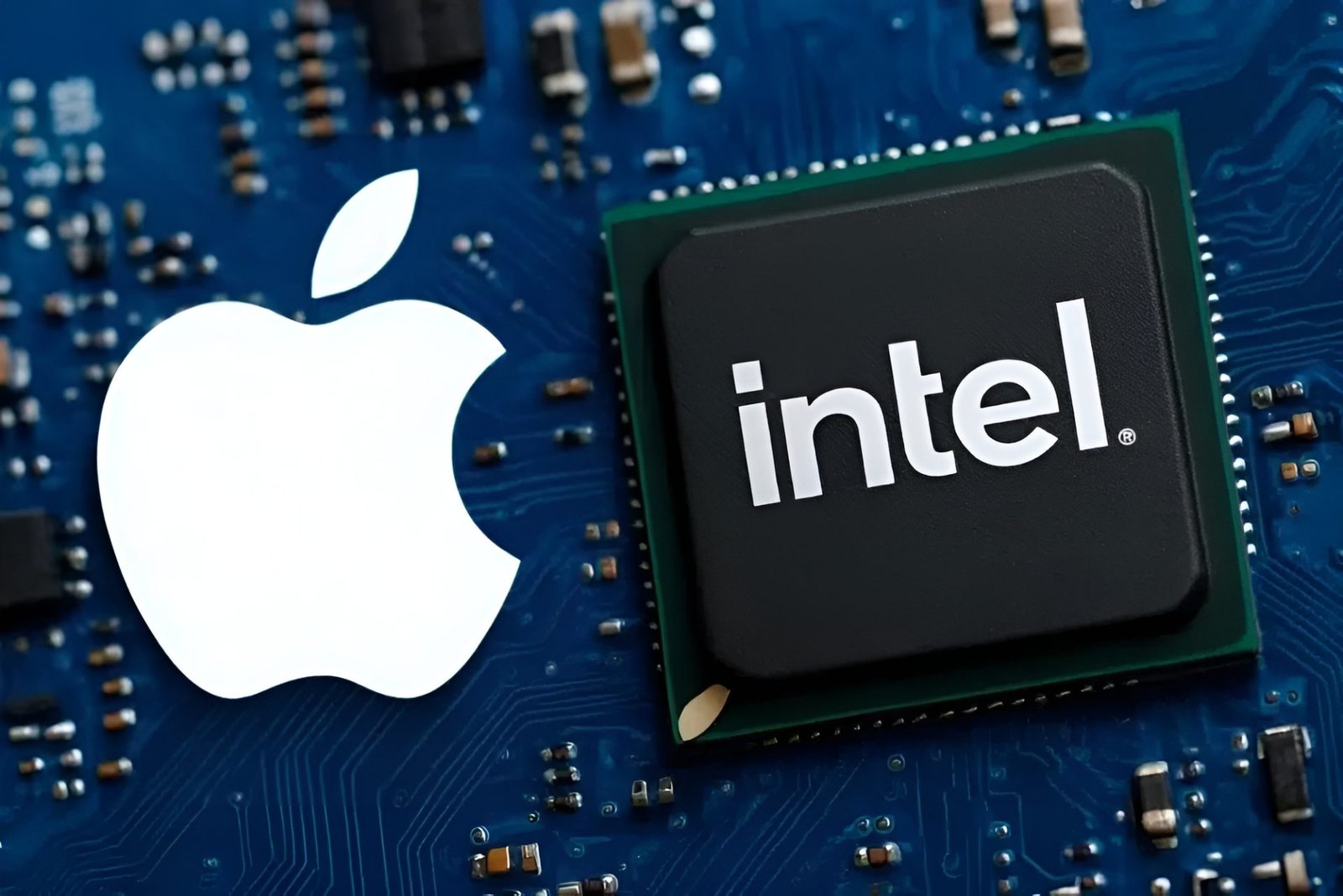 A photo of a semiconductor wafer, representing the partnership between Apple and Intel, which is expected to revolutionise the UK tech industry with its groundbreaking chip fabrication deal