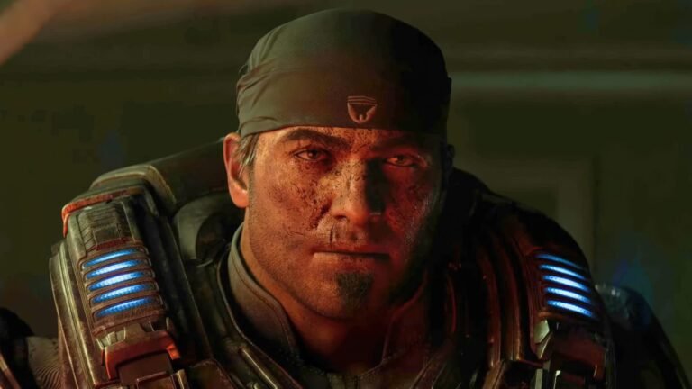 Gears of War: E-Day sponsorship logo at WWE Backlash, hinting at September release in the UK, with a crowd of excited gamers in the background, showcasing the game's intense action and engaging storyline