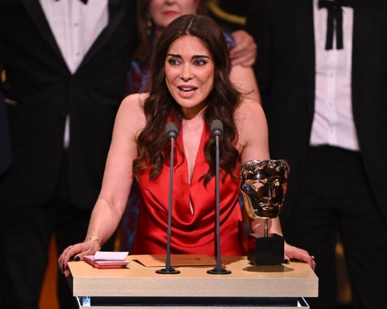 The TV Baftas ceremony featuring a red carpet, awards, and celebrities, with a focus on British television and the best of TV programming, including drama, comedy, and current affairs