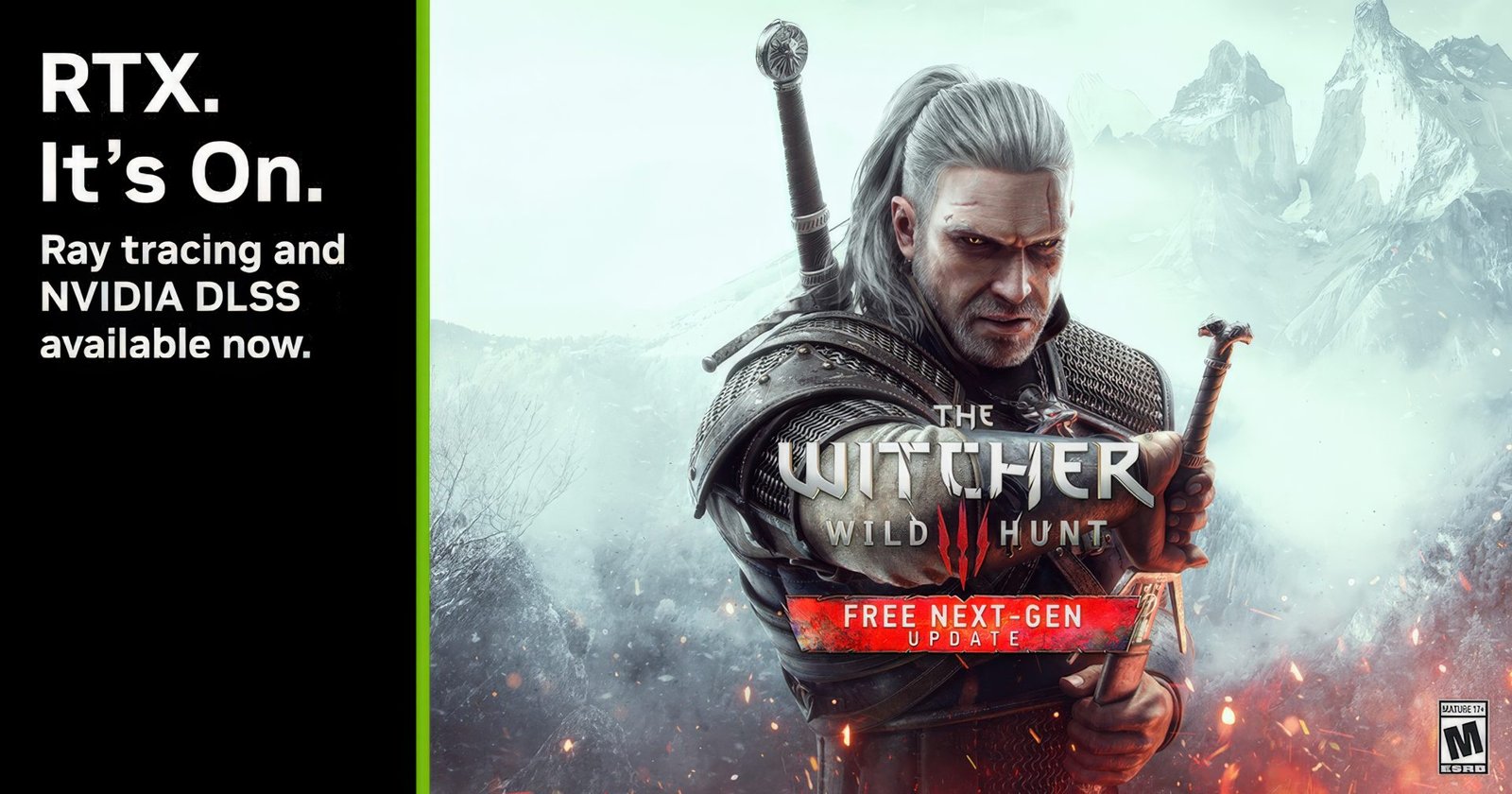 The Witcher 3: Wild Hunt gameplay screenshot with enhanced graphics, featuring Geralt of Rivia in a dark fantasy world, with a sword in hand and a determined look on his face, showcasing the game's immersive storyline and captivating visuals, with the UK gaming community in mind