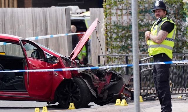 A car has hit multiple pedestrians, causing serious injuries and raising concerns about road safety, with the primary keyword being attempted murder