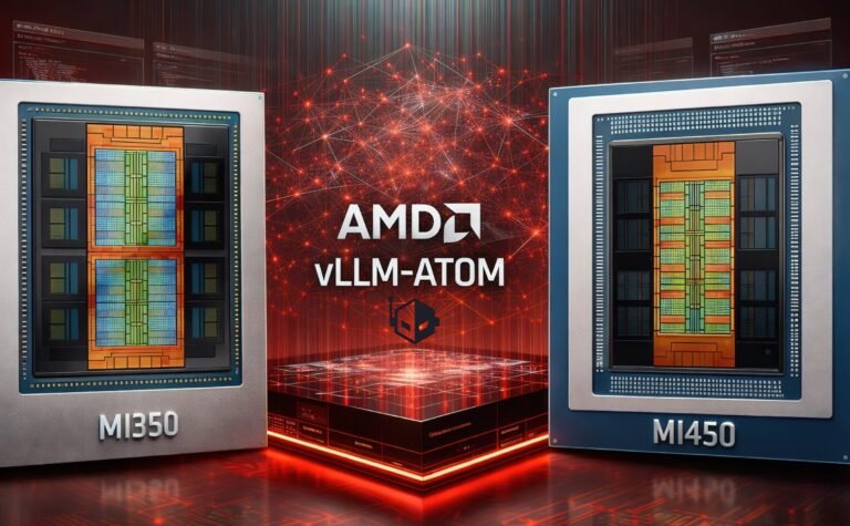 AMD's vLLM-ATOM plugin is designed to supercharge AI LLMs, providing a significant boost to inference performance with its advanced architecture and seamless integration with AMD's Instinct MI350 and MI400 GPUs, perfect for AI applications in the UK