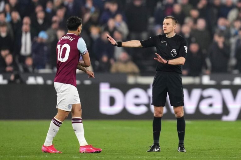 Albion controversy officials at West Ham game