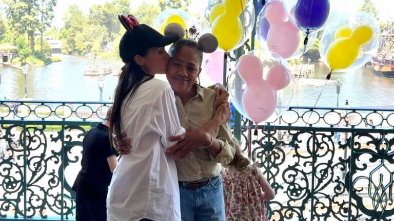 The Duchess of Sussex, Meghan Markle, and her family enjoy a fun-filled day at Disneyland, surrounded by magic and adventure, with the primary keyword being Duchess of Sussex